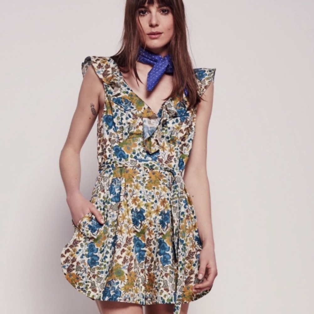 Free People Edna Liberty Romper EUC size 8